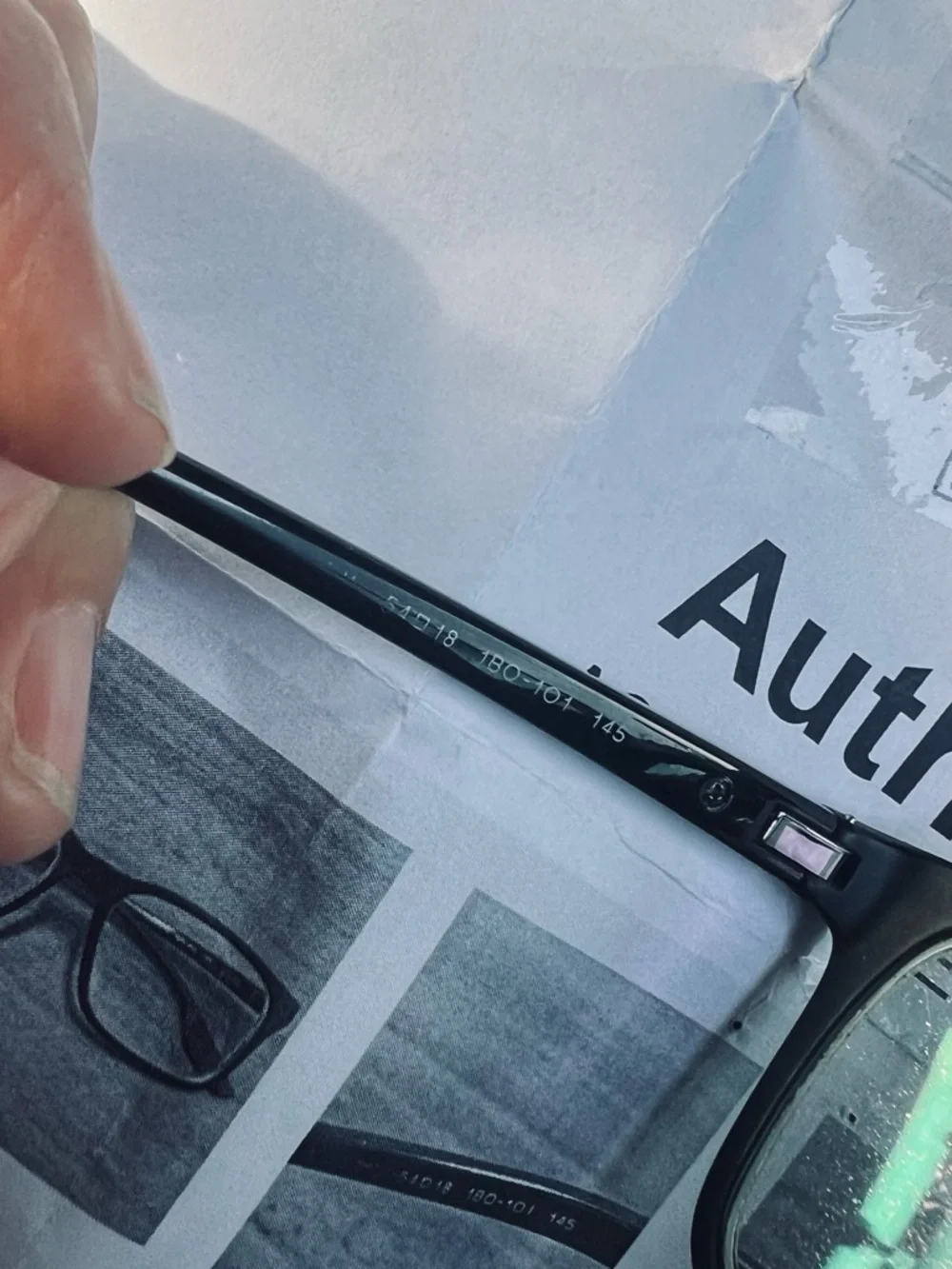 Prada Black Eyeglass Frames with Red Temple Accent - Picture 5 of 8